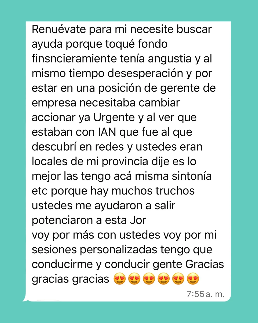 Testimonio Renuévate